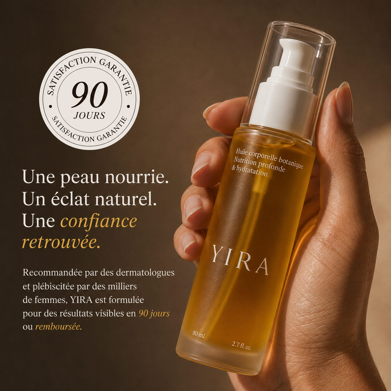 Huile Botanique Yira™ – Hydratation & Peau Visiblement Plus Lisse